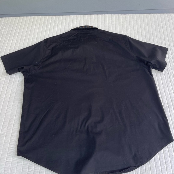 MVP spiked short sleeve black button down size 3 XL in New like  streetwear - Picture 6 of 9